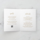 Invitation Simple Or Moderne Photo De Mariage (Intérieur)