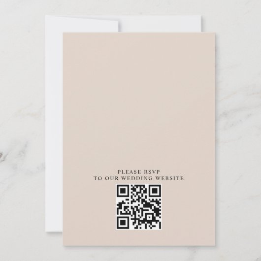 Invitation Simple Overlay Photo Budget QR Code Wedding (Dos)