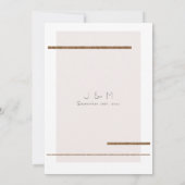 Invitation Simple Pale Blush Rose Gold Wedding (Dos)