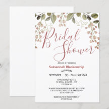 Simple Pastel Floral Top Bordure Fête des mariées