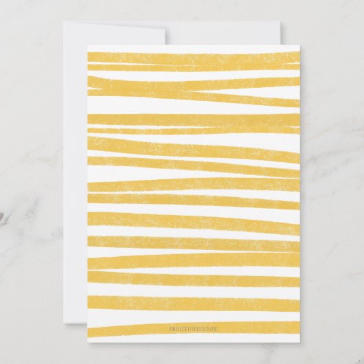 Invitation Simple Petit Soleil Enfant Premier Anniversaire (Dos)