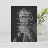 Invitation Simple photo Célébration de la vie (Debout devant)