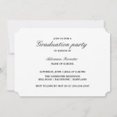 Invitation Simple photo Décontractée (Dos)