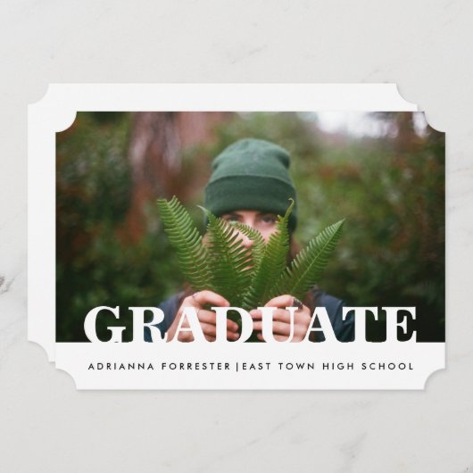 Invitation Simple photo Décontractée (Devant / Derrière)