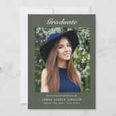 Invitation Simple photo dîner de remise de diplômes moderne (Devant)