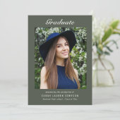 Invitation Simple photo dîner de remise de diplômes moderne (Debout devant)