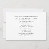Invitation Simple Photo Elegant Script Graduation Party (Dos)