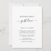 Invitation Simple Photo Elégante Réception De Mariage Moderne (Devant)