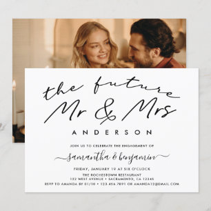 Invitation Simple Photo Engagement