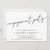 Invitation Simple Photo Engagement (Devant)