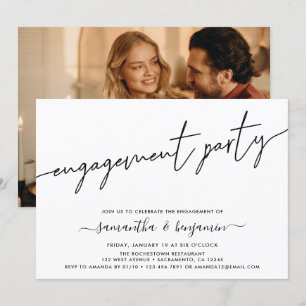 Invitation Simple Photo Engagement