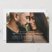 Invitation Simple Photo Mariage (Devant)