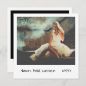 Invitation Simple photo minime Déjeuner nuptial moderne (Devant / Derrière)