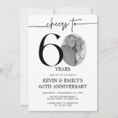 Invitation Simple Photo pour les 60 ans (Devant)