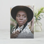 Invitation Simple Photo Promotion Promotion de la classe de (Debout devant)