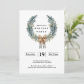 Invitation simple pour fêtes de vacances (Debout devant)