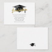 Invitation simple pour la fête de remise des diplô (Devant / Derrière)