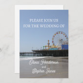 Invitation simple pour la grande roue du Santa Mon (Devant / Derrière)