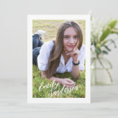 Invitation simple pour le portrait d'autographe de (Debout devant)