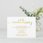 Invitation simple pour les 60 ans de mariage (Debout devant)