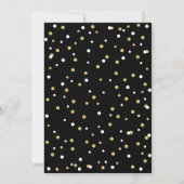 Invitation simple pour un 20e anniversaire en noir (Dos)