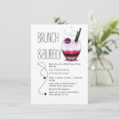 Invitation simple pour un brunch et un cocktail pé (Debout devant)
