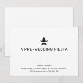 Invitation simple pour un dîner de répétition sur  (Devant / Derrière)