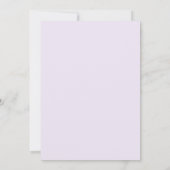 Invitation simple pour une baby shower avec fleurs (Dos)