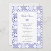 Invitation simple pour une baby shower garçon avec (Devant)