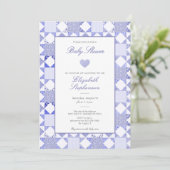 Invitation simple pour une baby shower garçon avec (Debout devant)