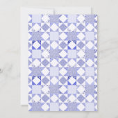 Invitation simple pour une baby shower garçon avec (Dos)