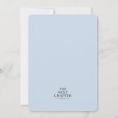 Invitation simple pour une baby shower pour garçon (Dos)