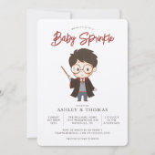Invitation simple pour une baby sprinkle Harry Pot (Devant)