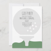 Invitation simple pour une fête d'anniversaire ave (Devant)