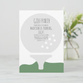 Invitation simple pour une fête d'anniversaire ave (Debout devant)