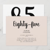 Invitation simple pour une fête d'anniversaire de (Devant / Derrière)