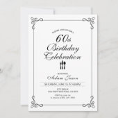 Invitation simple pour une fête d'anniversaire de  (Devant)