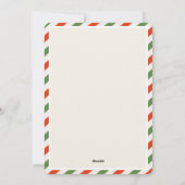 Invitation simple pour une fête de Noël avec Holly (Dos)