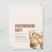 Invitation simple pour une fête de pendaison de cr (Devant)