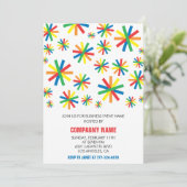 Invitation simple pour une fête d'entreprise avec (Debout devant)