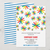 Invitation simple pour une fête d'entreprise avec (Devant / Derrière)