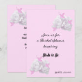 Invitation simple pour une fête prénuptiale de piv (Devant / Derrière)