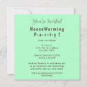 Invitation simple pour une pendaison de crémaillèr (Devant)