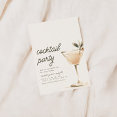 Invitation simple pour une soirée cocktail avec bo