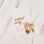 Invitation simple pour une soirée cocktail avec bo