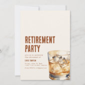 Invitation simple pour une soirée de retraite auto (Devant)