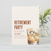 Invitation simple pour une soirée de retraite auto (Debout devant)