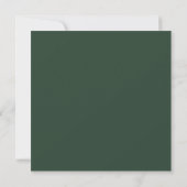 Invitation Simple Première Sainte Communion vert émeraude bla (Dos)