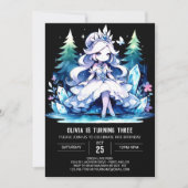 Invitation Simple princesse anniversaire (Devant)