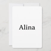 Invitation Simple Professionnel Affaires Arrondi 5" x 7" (Devant)